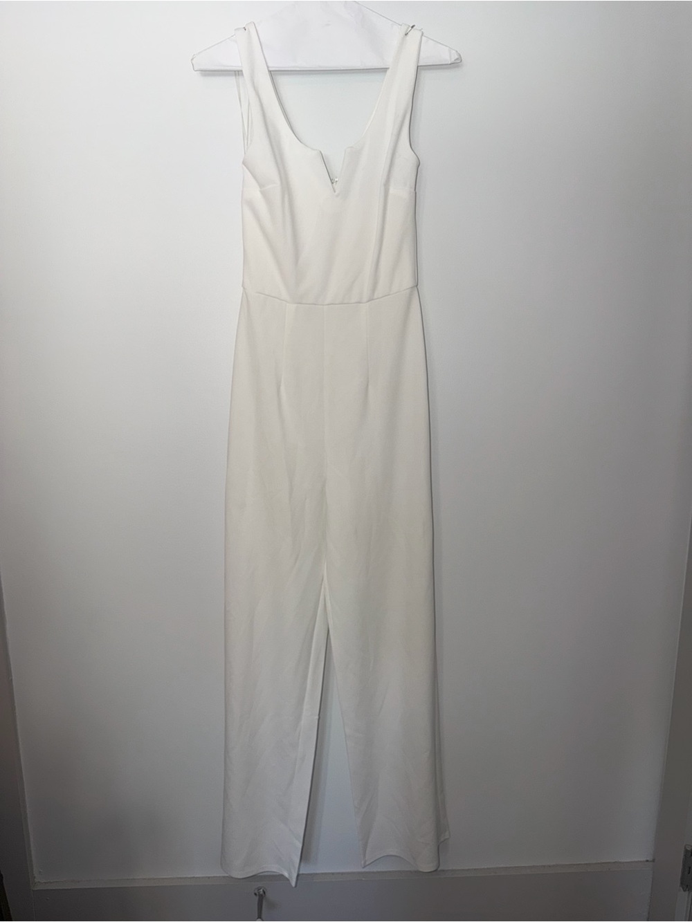 Altar’d State Sleeveless Princess Seaming V-notch Neckline Wide-leg Jumpsuit